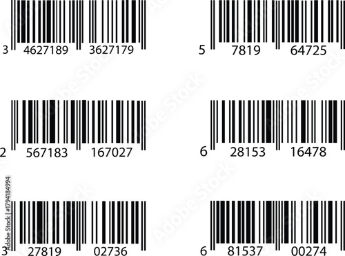 QR Code with text scan me icon and barcode icon collections. Dummy Barcodes and QR code label Collection. digital bar code and retail pricing bars labeling. QR code icon collections