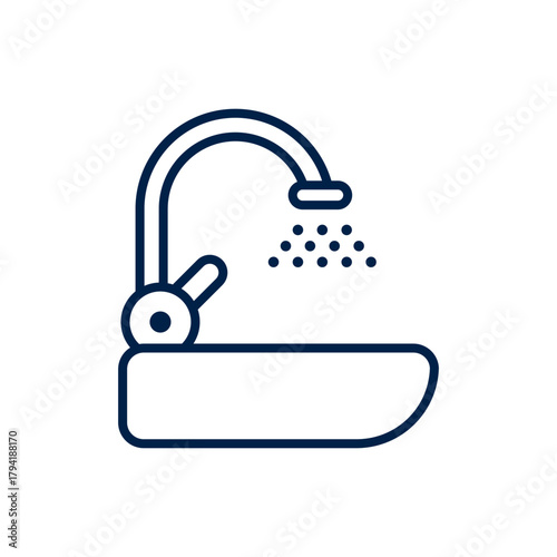 Wastafel vector illustration icon deasign trendy