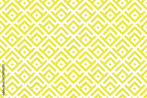 Abstract geometric pattern. A seamless vector background. White and yellow ornament. Graphic modern pattern. Simple lattice graphic design