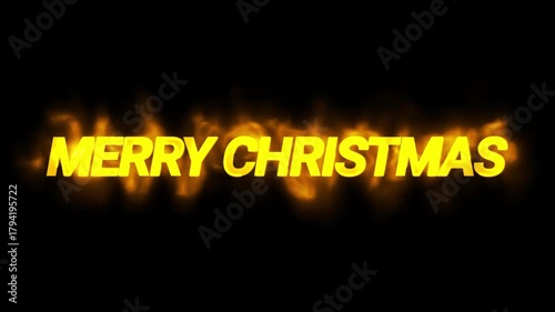 merry christmas title animation