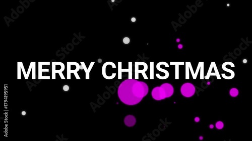 merry christmas title animation