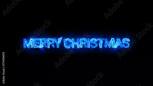 merry christmas title animation