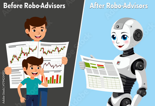 Comparison of Investing Experience Before and After Robo-Advisors with Human and Robot Analyzing Financial Charts and Decisions