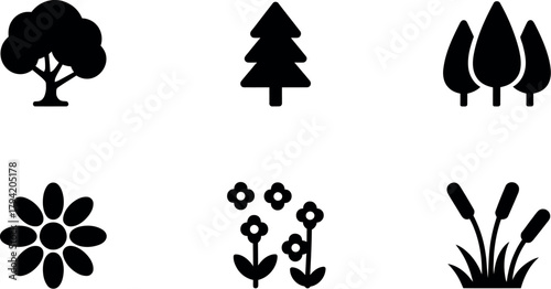 Set of nature icons