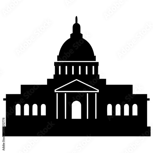 vector illustration of a court building