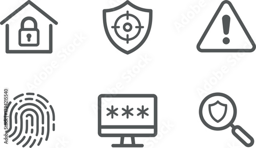 Security icon set