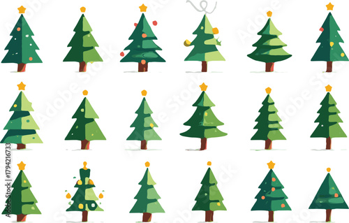 Festive Christmas trees pattern bring holiday cheer
