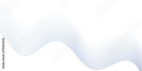 Vector gradient blue gradient flow smooth wave. energy stripe business liner texture design. abstract sound make white wave swoosh glowing . white transparent smooth flow.