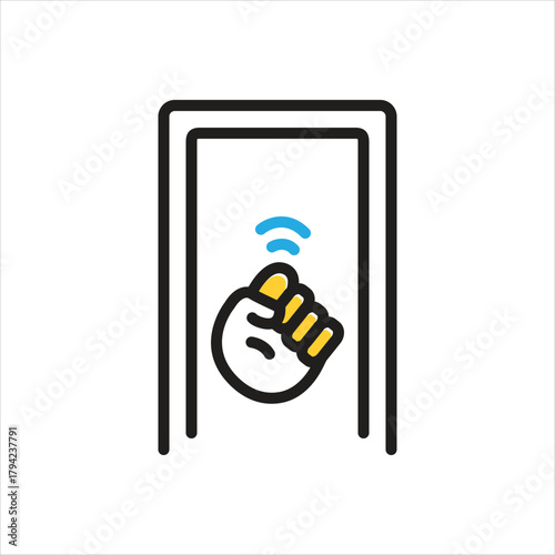 Multi color icon for knock