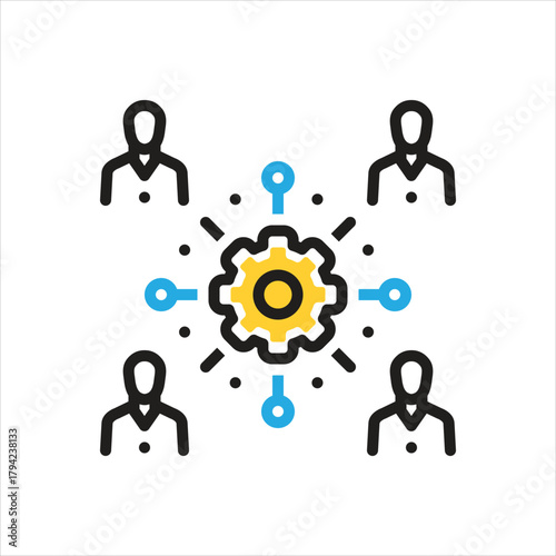 Multi color icon for organizations