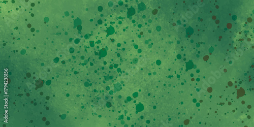 Blue water drops and bubbles create a wet, textured pattern on a glass surface