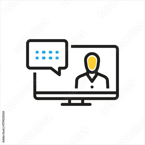 Multi color icon for represented