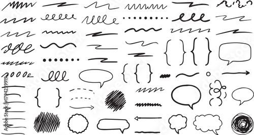 
Hand-Drawn Doodle Elements Collection