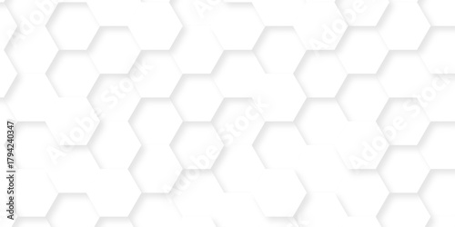 White paper texture abstract grid tile seamless hexagon wall creative metal business wallpaper texture background.	
