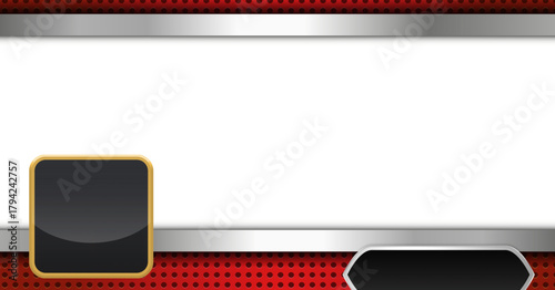 mobile phone on red background