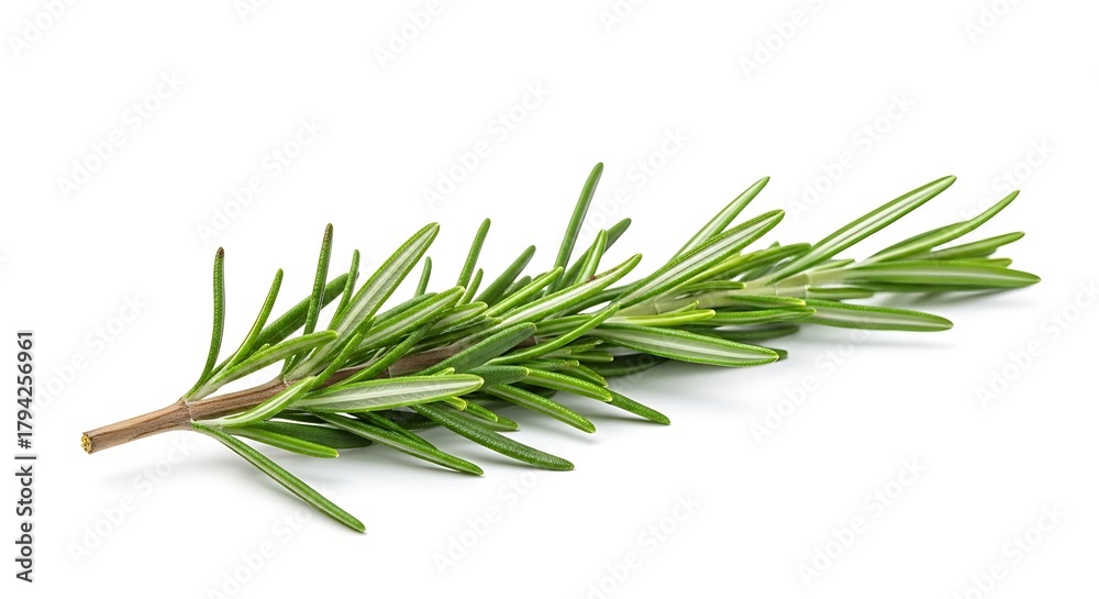 Fototapeta premium Rosemary sprig isolated on white background