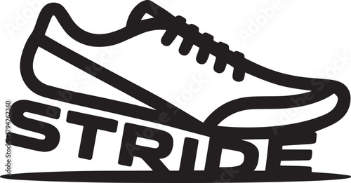 Stride Icon Vector Illustration Symbol of Movement and Progress in Athletic Activity