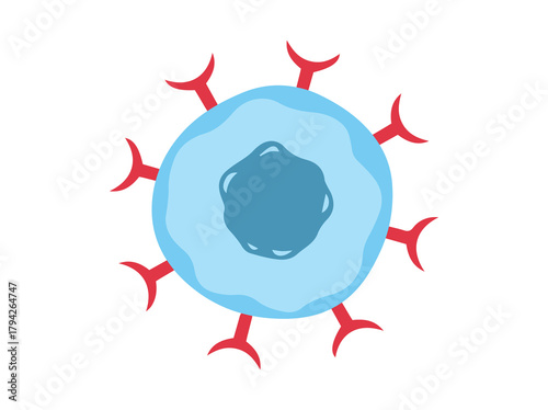 T Immune Cell Clip Art

