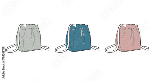Stylish drawstring backpacks in various colors a modern and versatile accessory for everyday use and travel