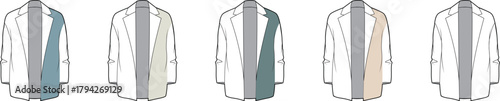 Collection of Uniform Jackets in Various Colors Versatile Designs for Diverse Applications and Professions