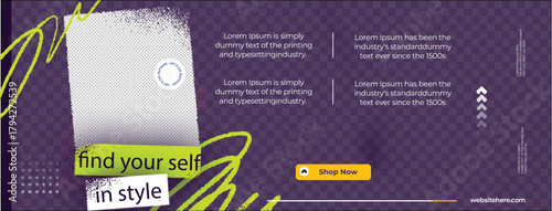 Stylish man posing with text and call to action