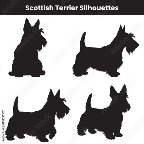 Scottish Terrier Silhouettes