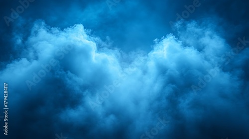 Dramatic night sky cloudscape view