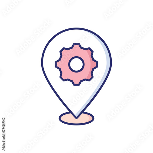 Pin vector icon