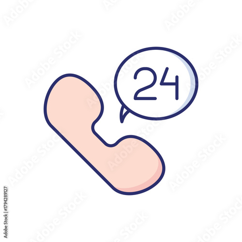 24 Hours vector icon