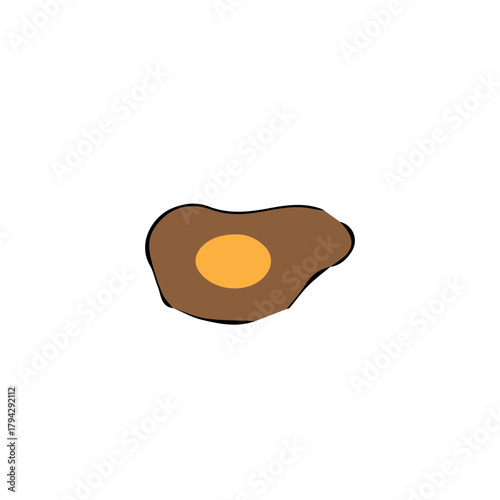 Fried Egg Illustration