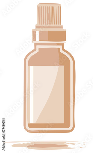 Aromatic Mist in a Glass Bottle for Skin Care and Cosmetic Products