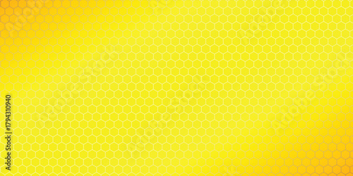Wasp Nest Grid Art Pattern – Geometric Abstract Net on Yellow Background Modern Elegant