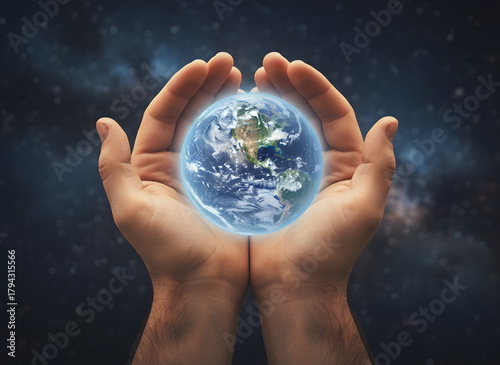 earth in hands