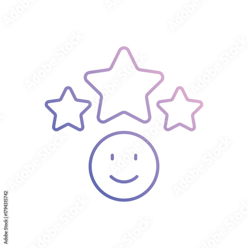 Satisfaction  vector icon