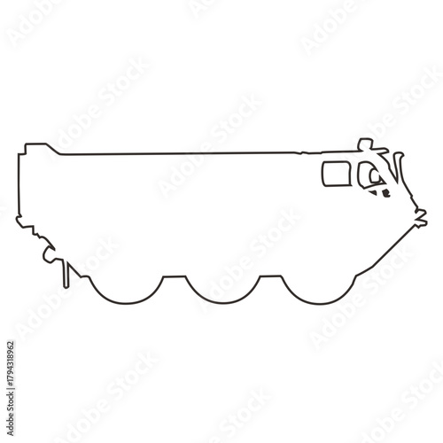 Amphibious Vehicle Outline