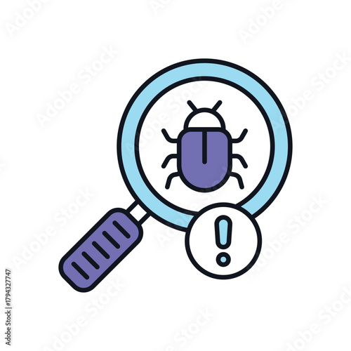 Bug Analysis vector icon