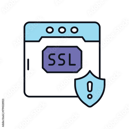 Ssl Certificate vector icon