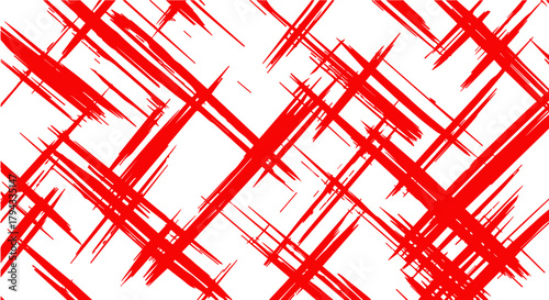 Fierce Crimson Streaks on White — Abstract Energy in Motion