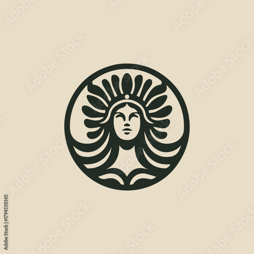 Hera Goddess Logo