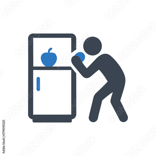 Binge Eating Habit Icon