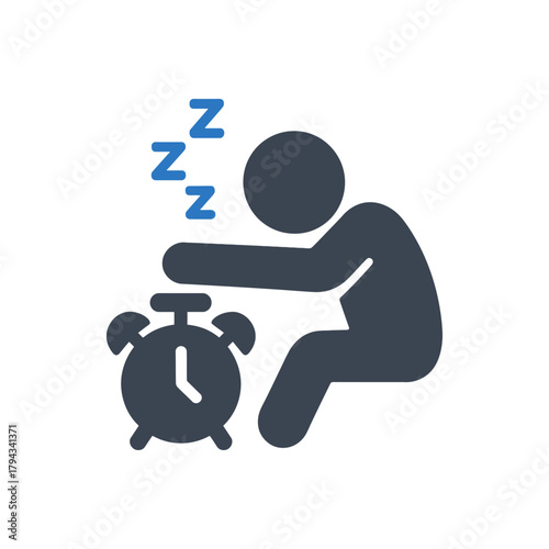 Oversleeping Habit Icon