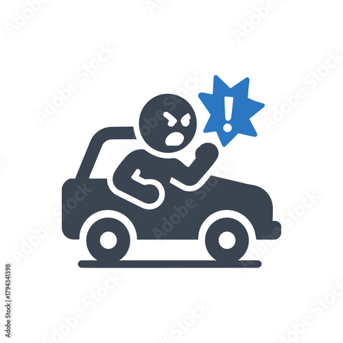 Road Rage Habit Icon