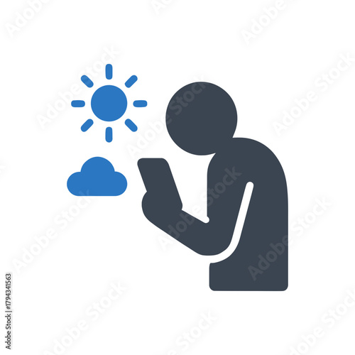 Phone Addiction Habit Icon