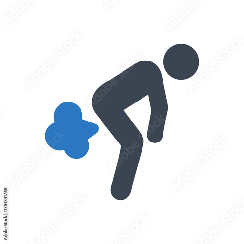 Public Flatulence Habit Icon