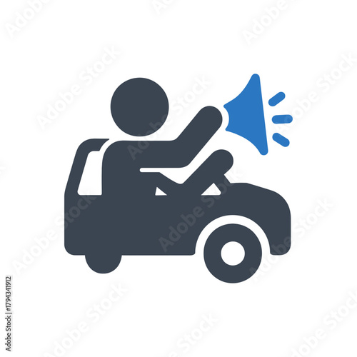 Noisy Driver Habit Icon