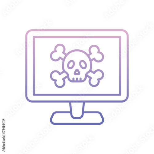 Hacker Attack vector icon