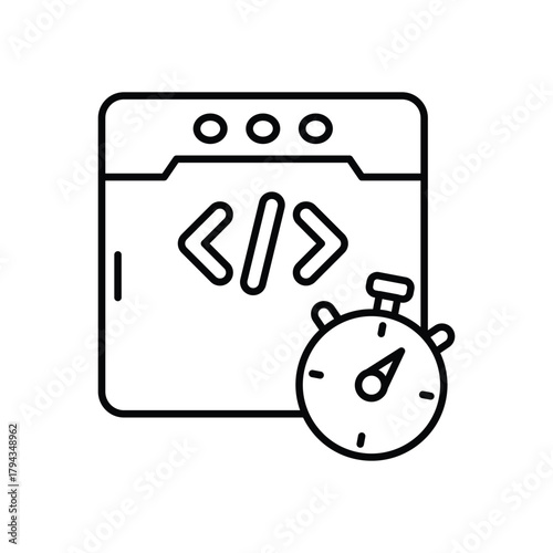 Website Speed vector icon