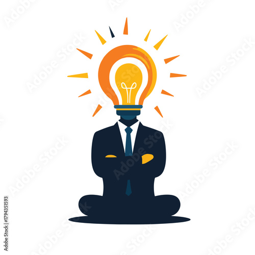 business , creative solution icon    , vector style simple color