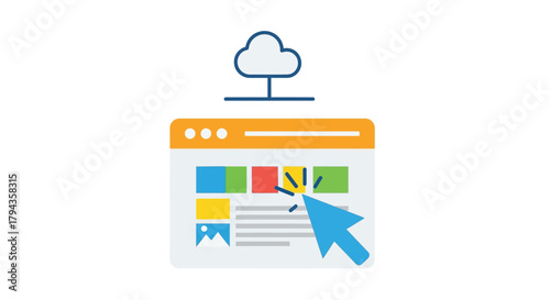 Uploading files to the cloud via a web browser interface