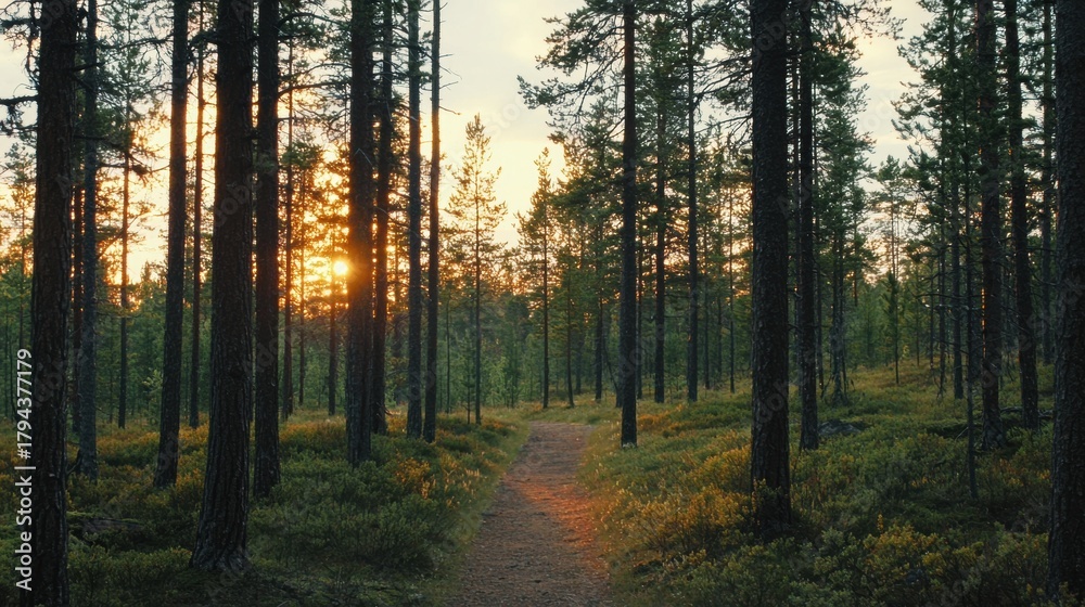 Fototapeta premium A Path Through the Forest